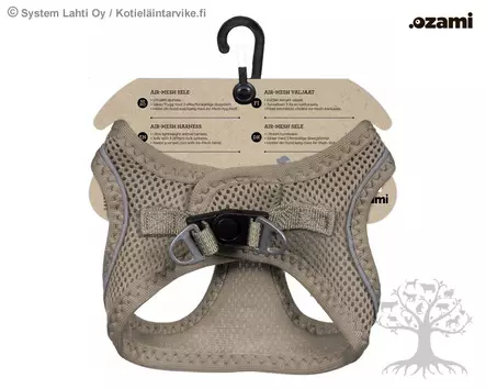 Ozami Air-Mesh Valjas Beige - Koiran Y-/ H valjaat - 605.5080 - 2