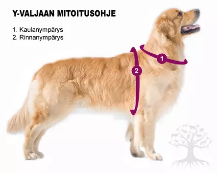 Hurtta Casual Y-valjas, puolukka - Koiran Y-/ H valjaat - 932839M - 2