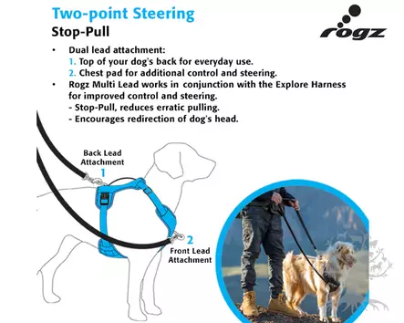 Rogz Utility Explore Valjas Rosa - Koiran Y-/ H valjaat - 617.1490M - 2